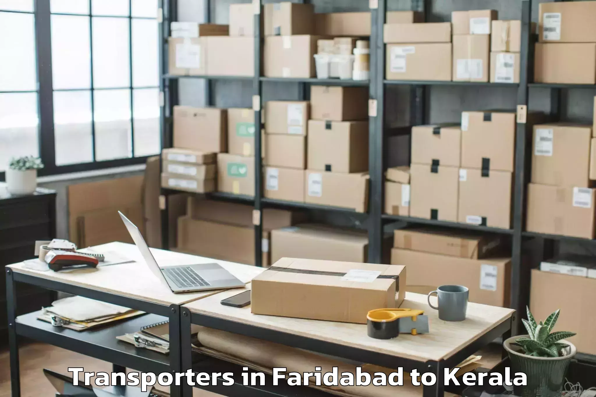 Get Faridabad to Y Mall Thriprayar Transporters